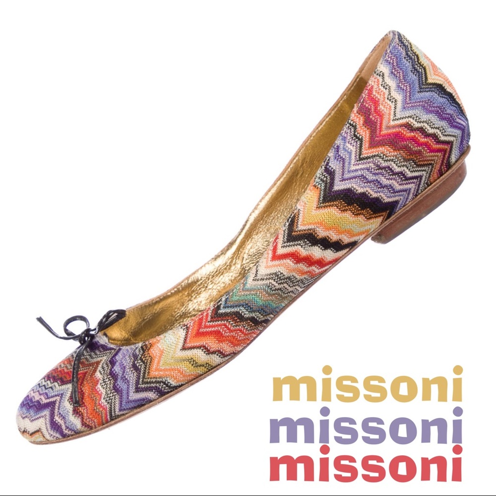 Missoni Classic Zigzag Ballerina Flats